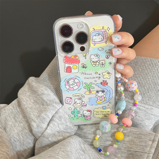 เคสโทรศัพท์มือถือ ลายเฮลโลคิตตี้ ไบเลย์เลอร์ เหมาะกับฤดูร้อน สําหรับ iphone11 12 13 14 pro promax