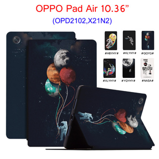 เคสมือถือ ลายนักบินอวกาศ พร้อมขาตั้ง สําหรับ OPPO Pad Air 10.36 นิ้ว OPPO Pad Air 10.36 นิ้ว OPD2102 X21N2