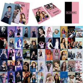 โปสการ์ดโฮโลแกรมเลเซอร์ Black-Pink Album BORN Pink World Tour COACHELLA BPTG JENNIE JISOO LISA ROSE Kpop สีดํา สีชมพู จํานวน 50 ชิ้น ต่อกล่อง