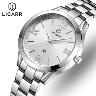 Licarr นาฬิกาข้อมือควอตซ์แฟชั่น เรืองแสง กันน้ํา เรียบง่าย สําหรับสตรี 7303