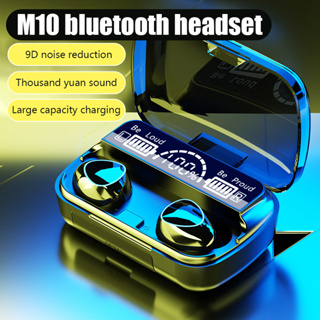 หูฟังบลูทูธ หูฟังสเตอริโอ หูฟังไร้สาย แยกเสียงซ้ายขวา TWS Wireless bluetooth 5.0 headset Earphone Earbud รุ่น M10