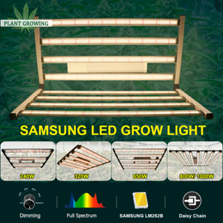 1000W led grow light ไฟปลูกต้นไม้ SamsungLM282B โคมไฟ led ไฟปลูกดอกไม้ ปรับความสว่างได้ พับได้ เสริมด้วย display screen ไฟช่วยต้นไม้ตัวเร็ว
