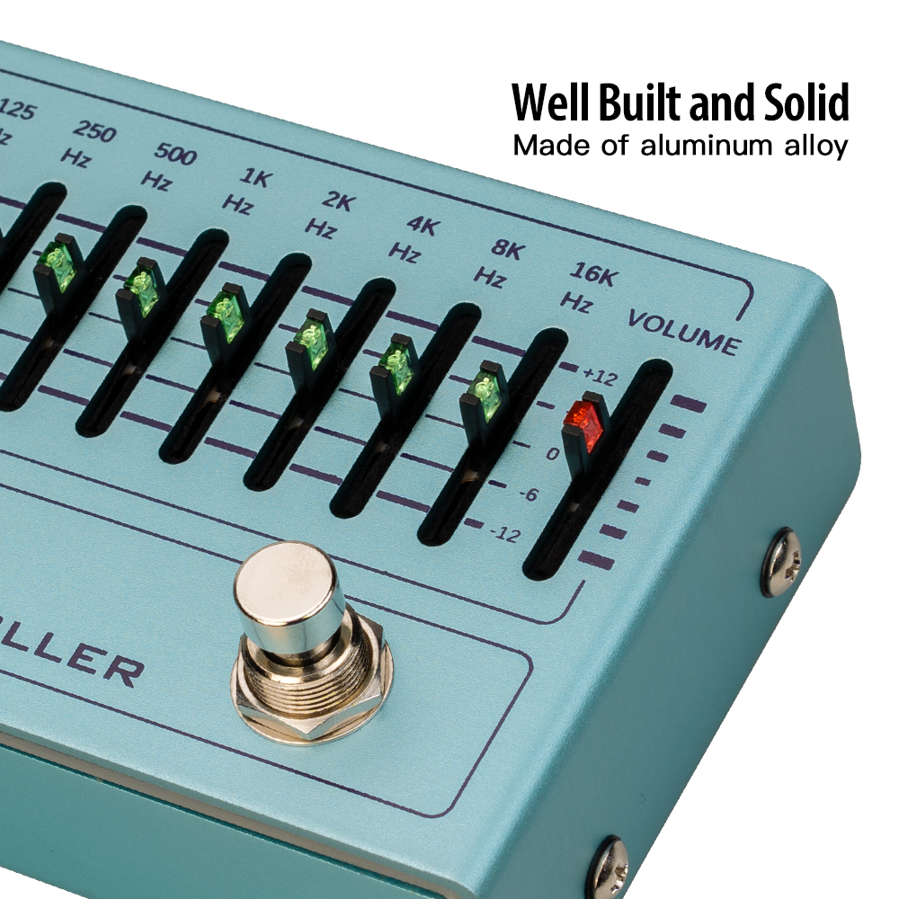 Joyo R-12 Band CONTROLLER EQ แป้นเหยียบเอฟเฟค 10 แบนด์ สําหรับกีตาร์ ...