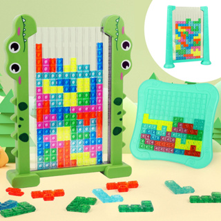 ของเล่นเพื่อการศึกษาปฐมวัยสำหรับเด็ก Tetris จระเข้สองในหนึ่งเดียวที่สร้างสรรค์หลากหลายความสนุกสำหรับเด็กของเล่นเพื่อการศึกษาสมอง