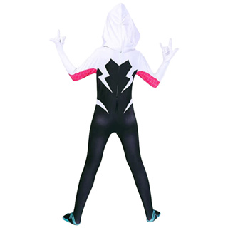 ชุดบอดี้สูท คอสเพลย์ Spider Man Gwen สําหรับเด็กผู้หญิง และเด็ก