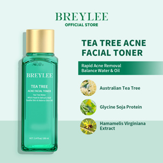 BREYLEE FDA โทนเนอร์ ควบ โทนเนอร์ทีทรี โทนเนอร์ ควบคุมความมัน ให้ความชุ่มชื้น รู้สึกรูขุมขนกระชับ บอกลาปัญหาสิว 100 มล Tea Tree Facial Toner 100ml