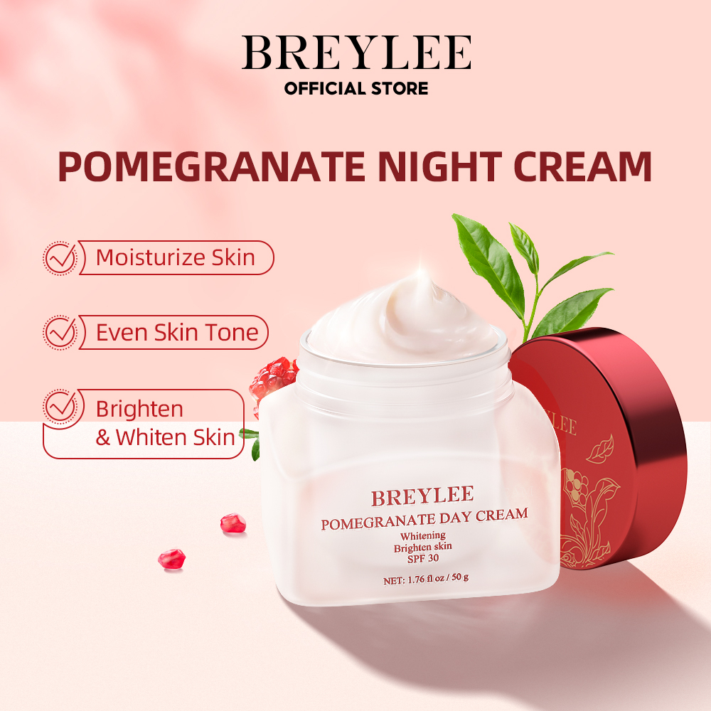 breylee-ทับทิม-ครีม-เดย์ครีมไวท์เทนนิ่งให้ความชุ่มชื้น-50-กรัม-whitening-pomegranate-day-cream
