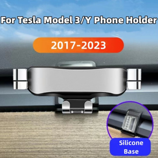 [ล่าสุด] ที่วางโทรศัพท์มือถือ อลูมิเนียมอัลลอย อุปกรณ์เสริม สําหรับ Tesla Model 3 Y 2017-2023