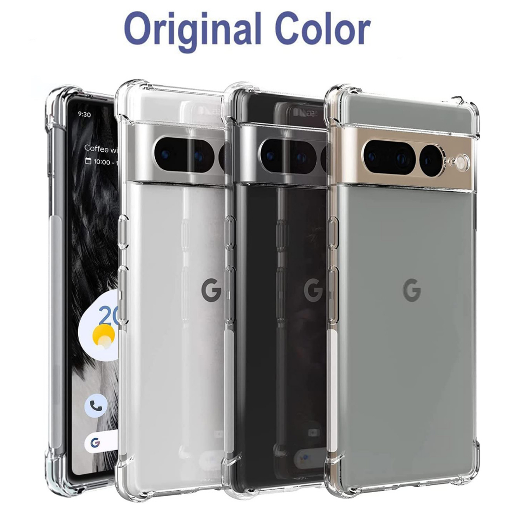 luxury-transparent-phone-case-for-google-pixel-8-pro-tpu-bumper-back-cover-pixel-7-6-6a-5a-4a-pro-xl-clear-anti-fingerprint-case