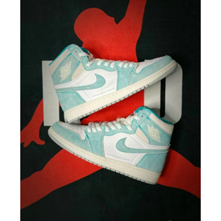 Nike Air Jordan 1 "Turbo green" 2019 รองเท้าผ้าใบลําลอง ข้อสูง สไตล์วินเทจ คลาสสิก เหมาะกับการเล่นกีฬา บาสเก็ตบอล