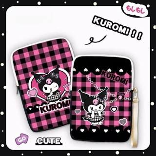 Cute Kuromi Tablet Bag 9.7" 10.2" 10.5" 11"12.9" 13" 15" Ipad Sleeve Bag Girls Cartoon Laptop Pouch Case