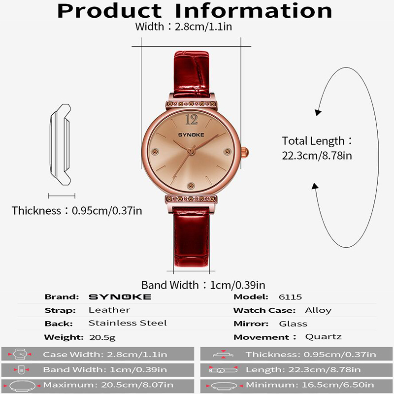 synoke-นาฬิกาข้อมือควอทซ์-อะนาล็อก-สายหนัง-ประดับพลอยเทียม-กันน้ํา-30-เมตร-แฟชั่นวินเทจ-สําหรับผู้หญิง