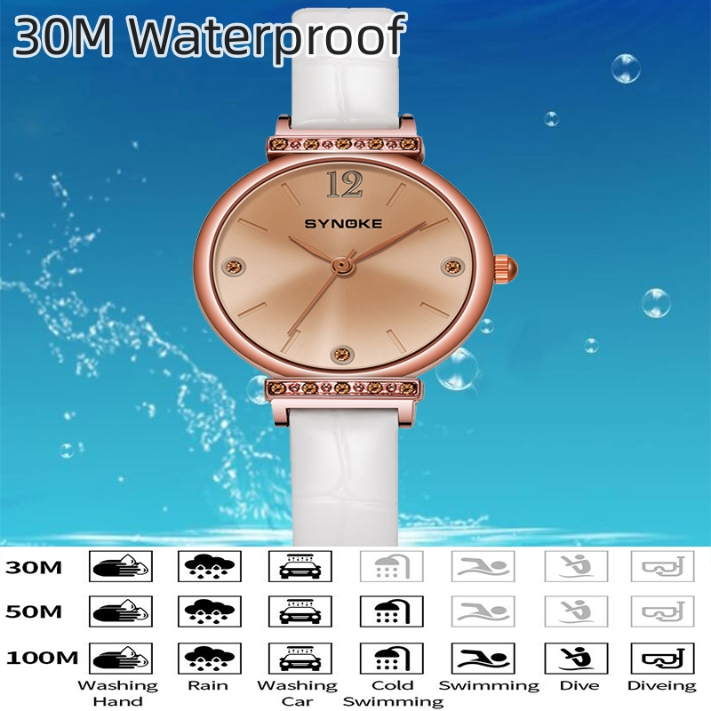 synoke-นาฬิกาข้อมือควอทซ์-อะนาล็อก-สายหนัง-ประดับพลอยเทียม-กันน้ํา-30-เมตร-แฟชั่นวินเทจ-สําหรับผู้หญิง