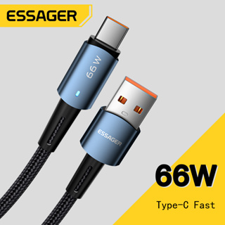 Essager 66W 6A สายชาร์จเร็วมาก USB Type C สายชาร์จข้อมูล สําหรับ Huawei OPPO