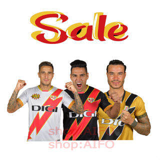 เสื้อกีฬาแขนสั้น ลายทีมชาติฟุตบอล Rayo Vallecano Home Away Jersey 23 24 ชุดเหย้า คุณภาพสูง สําหรับผู้ชาย