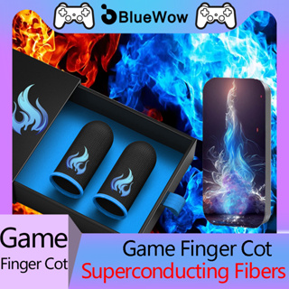 Bluewow 【Elf Blue Heart Flame】ถุงมือเล่นเกม ป้องกันเหงื่อ PUBG COD (2 ชิ้น)