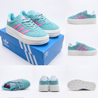 Originals gazelle รองเท้าผ้าใบ ข้อสั้น สีฟ้า สีชมพู สําหรับผู้หญิง ID7026