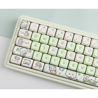 [In stock] Panda Keycaps MOA profile PBT Material Suitable For 61/68/71/84/87/96/104 And Other Mechanical Keyboards