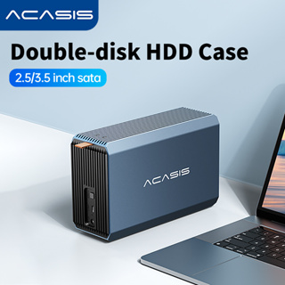 Acasis กล่องฮาร์ดดิสก์ Usb 3.0 2.5 /3.5 Dual Bay Sata เป็น Usb 3.0 Hdd Raid 32TB สําหรับ Windows