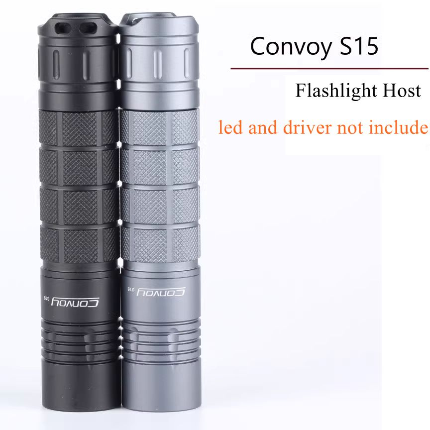 convoy-s15-ไฟฉายโฮสต์-ไฟฉายเชลล์-ไม่มีไฟ-led-และไดรเวอร์