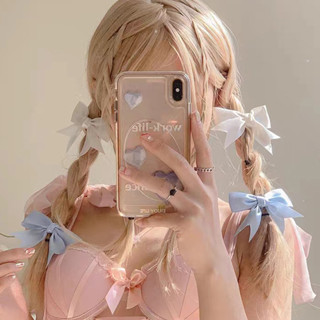 🔥🔥🔥กิ๊บติดผม ผ้าซาติน ประดับโบว์ สวยหรู สไตล์หวาน สําหรับผู้หญิง