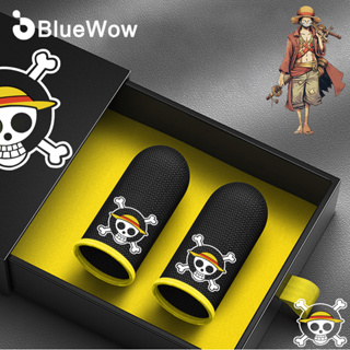 【One Piece】BlueWow 2023 Brand New Straw Hat Luffy PUBG Professional Gamer Dedicated Gaming Finger Cots Anti-Sweat Touch Screen Finger Sleeve.