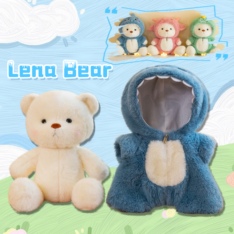 teddytales-30-40cm-lena-bear-ของแท้-ตุ๊กตาหมีขนาดเล็ก-ตุ๊กตาข้อต่อตุ๊กตาหมีตุ๊กตาทำด้วยมือตุ๊กตาตุ๊กตาตุ๊กตา-เสื้อผ้าหมีลีน่า-เสื้อผ้าตุ๊กตาหมี