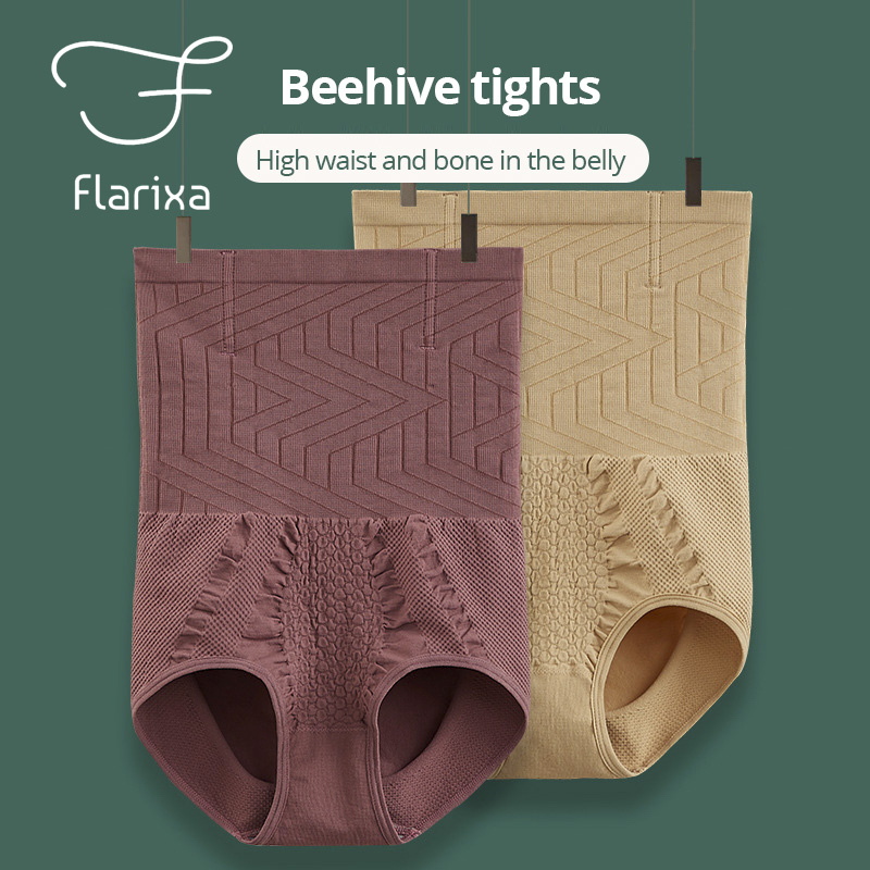 flarixa-กางเกงชั้นใน-ไร้รอยต่อ-ผู้หญิง-เอวสูง-กระชับ-กางเกงในรังผึ้ง-อบอุ่น-มดลูก-ควบคุมหน้าท้อง-ชุดชั้นในต้านเชื้อแบคทีเรีย