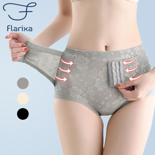 Flarixa กางเกงชั้นใน กระชับสัดส่วน กระชับสัดส่วน เอว ควบคุมหน้าท้อง เทรนเนอร์ หลังคลอด กระชับสัดส่วน พลัสไซซ์ สําหรับผู้หญิงหลังคลอด