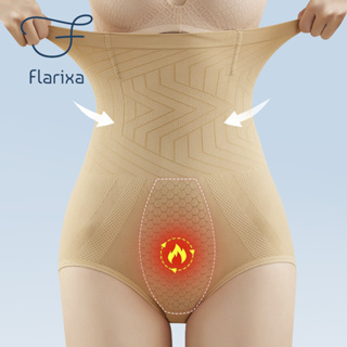 Flarixa กางเกงชั้นใน ไร้รอยต่อ ผู้หญิง เอวสูง กระชับ กางเกงในรังผึ้ง อบอุ่น มดลูก ควบคุมหน้าท้อง ชุดชั้นในต้านเชื้อแบคทีเรีย