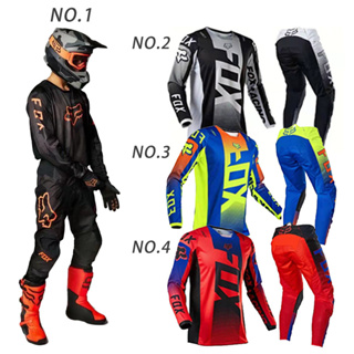 Fox 180 Revn MX ชุดเกียร์ เสื้อ/กางเกง Combo Off-Road ATV สําหรับแข่งรถ