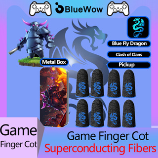 Bluewow 【Blue Fly Dragon】ถุงมือเล่นเกม มืออาชีพ ปลอกนิ้ว ป้องกันเหงื่อ ระบายอากาศ สําหรับเล่นเกม