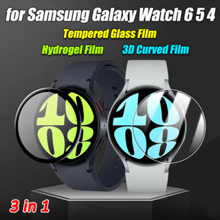 ฟิล์มไฮโดรเจล ฟิล์มกระจกนิรภัย ฟิล์มโค้ง 3D สําหรับ Samsung Watch 6 5 4 3 6 Classic 5 Pro 4 Classic 2 ชิ้น