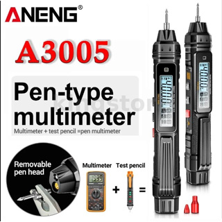 Aneng A3005 ปากกามัลติมิเตอร์ดิจิทัล ชนิด 4000 ครั้ง ไม่สัมผัส AC DC แรงดันไฟฟ้า โอห์ม ไดโอด สําหรับเครื่องมืออื่น ๆ