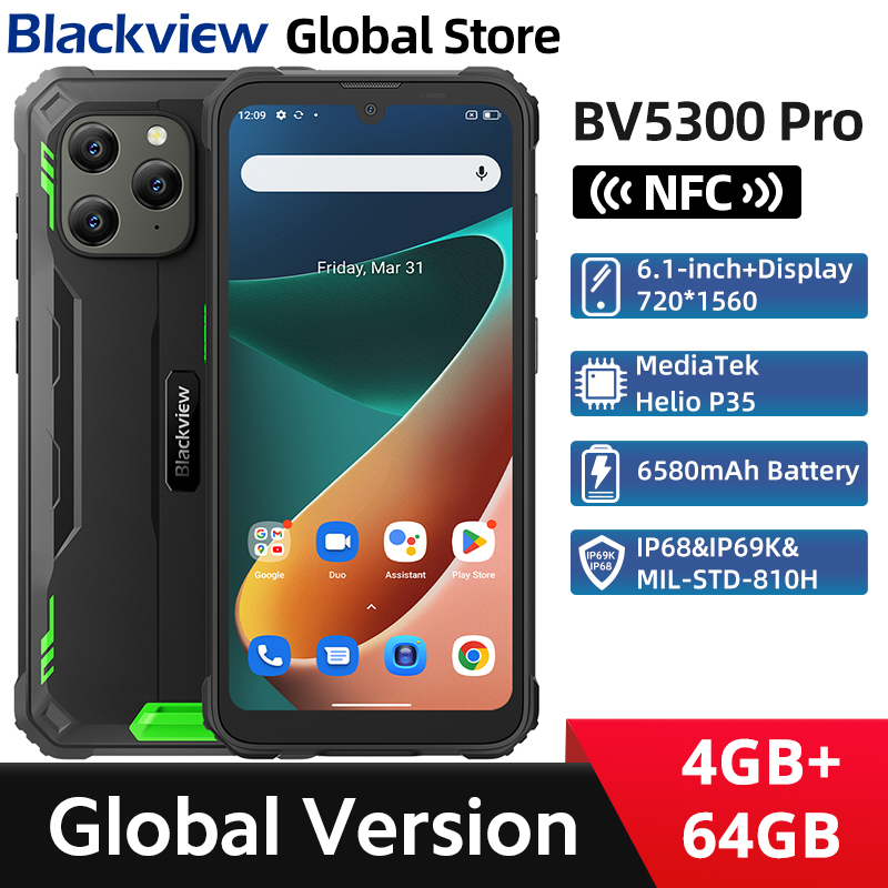 BLACKVIEW BV5300 Pro ArcSoft Rugged Smartphone 4GB 64GB Octa Core ...