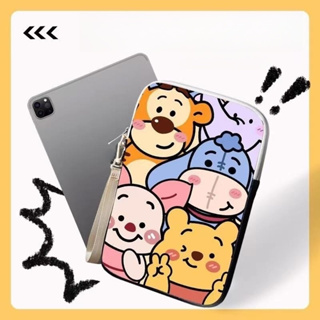 ⭐️Winnie the Pooh⭐️PU Waterproof Computer bag Cartoon laptop bag 13inch 10 12 13 14 15 inches iPad Bag For iPad10.2 Pro11 10.5