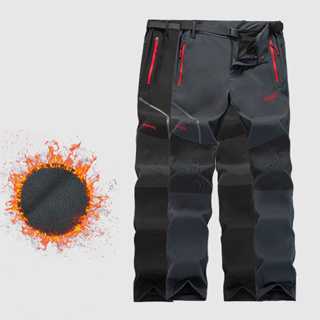 กางเกงกีฬา กางเกงสกี ผ้าฟลีซ แบบหนา กันน้ํา ให้ความอบอุ่น เหมาะกับฤดูหนาว สําหรับผู้ชาย ไซซ์ 5XL SW304