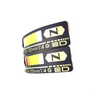 ใหม่ แหวนหมายเลขเลนส์กล้อง สําหรับ Nikon 24-120 มม. 24-120 มม. 1:4G ED ป้ายชื่อโลโก้ Merk Gewoon De Label 1 ชิ้น