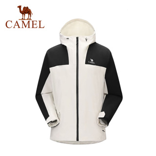 Camel เสื้อแจ็กเก็ต กันน้ํา กันลม เหมาะกับตั้งแคมป์กลางแจ้ง สําหรับผู้ชาย