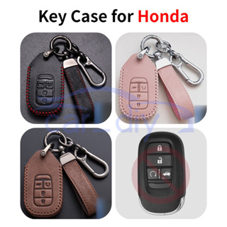 เคสกุญแจรีโมทรถยนต์ แบบหนัง พร้อมพวงกุญแจ สําหรับ Honda New Civic 2022