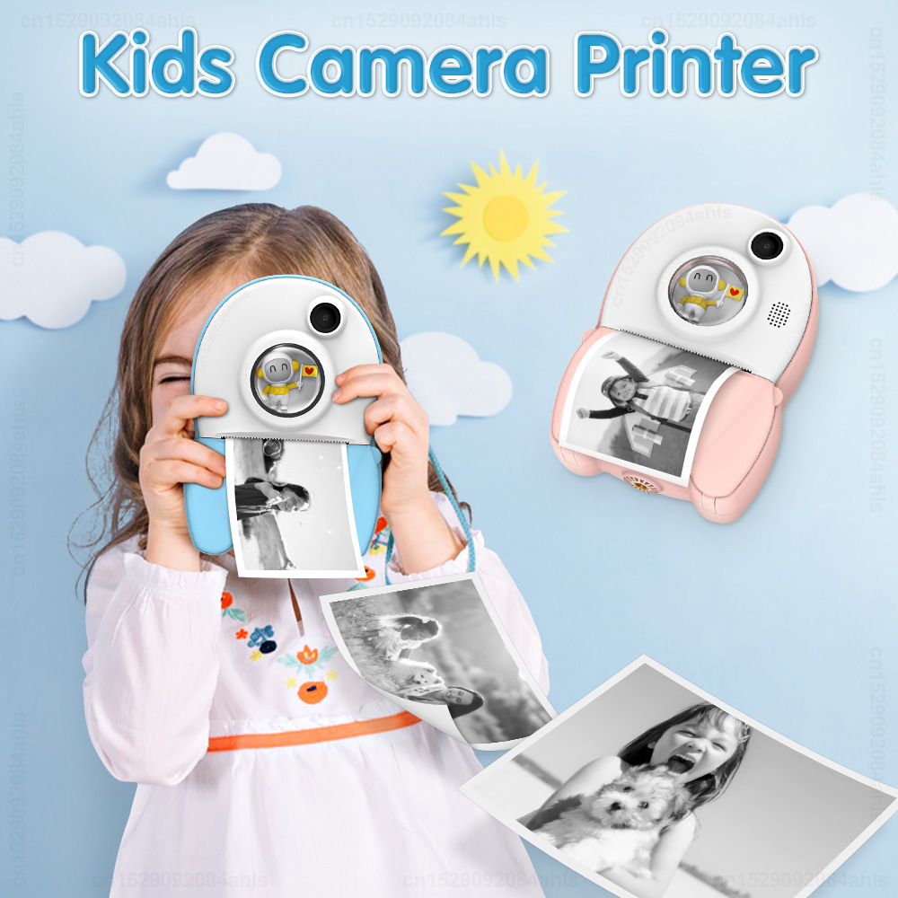 เครื่องพิมพ์ภาพถ่ายเด็ก-ขนาดเล็ก-เครื่องพิมพ์กล้องทันที-การ์ตูนน่ารัก-แบบพกพา-เครื่องพิมพ์ภาพความร้อนสําหรับเด็ก
