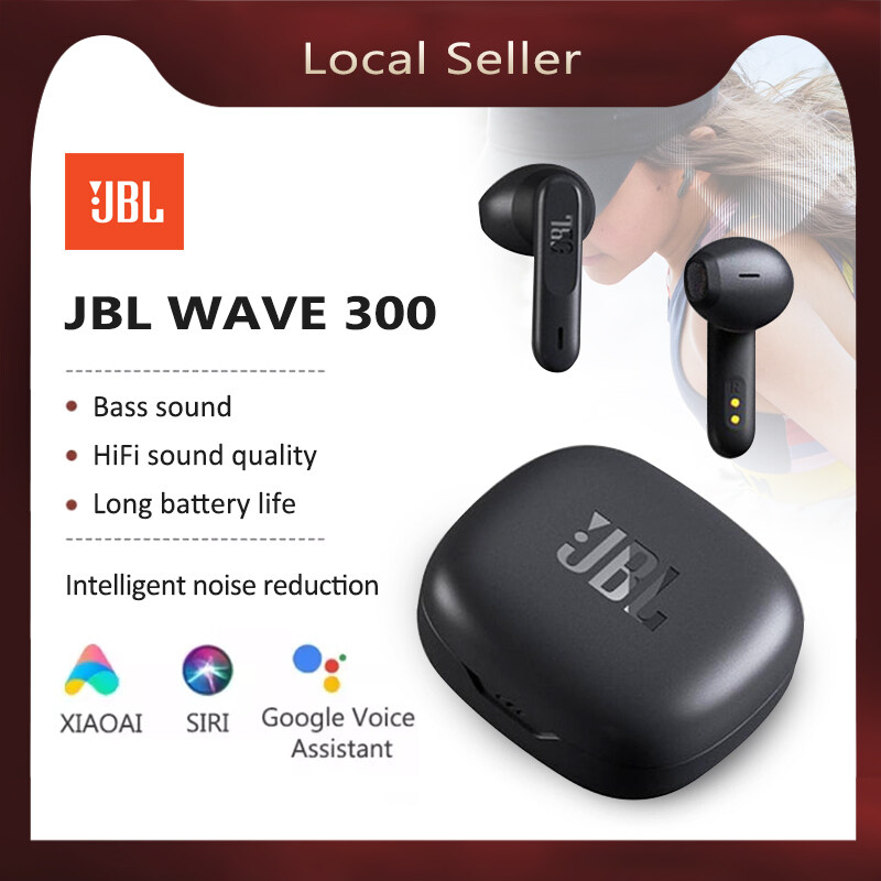 jbl-wave-300-tws-หูฟังบลูทูธไร้สาย-v5-0-หูฟังอินเอียร์-ตัดเสียงรบกวน-ไมโครโฟนสเตอริโอ-หูฟังกีฬา-พร้อมกล่องชาร์จ-กันน้ํา-และกันเหงื่อ