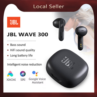 Jbl WAVE 300 TWS หูฟังบลูทูธไร้สาย V5.0 หูฟังอินเอียร์ ตัดเสียงรบกวน ไมโครโฟนสเตอริโอ หูฟังกีฬา พร้อมกล่องชาร์จ กันน้ํา และกันเหงื่อ