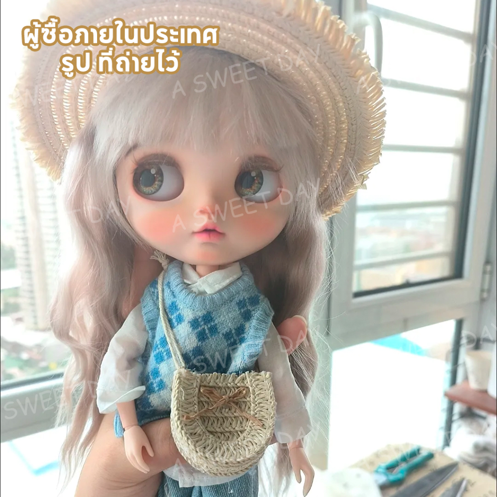 bjd-กระเป๋าฟาง-3-4-6-8-12-จุด-ob11-ผ้าขนาดเล็ก-ob24blythe-กระเป๋าซาลอน-กระเป๋าฟาง