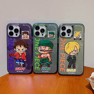 เคสโทรศัพท์มือถือ ซิลิโคนนุ่ม ลายการ์ตูนอนิเมะ One Piece สําหรับ iPhone 15 pro max 14pro 13pro max 12 pro 11