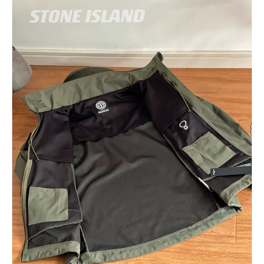 stone-island-พร้อมส่ง-เสื้อแจ็กเก็ต-มีฮู้ด-แต่งซิป-ลายเข็มทิศหิน