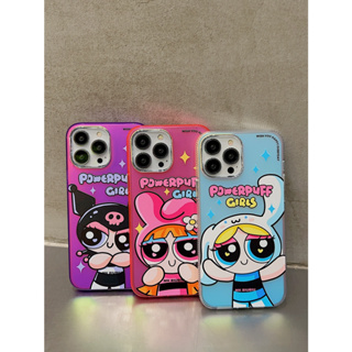 เคสโทรศัพท์มือถือ ซิลิโคนนุ่ม ลายการ์ตูน Powerpuff Girls น่ารัก สําหรับ iPhone 15 pro max 14pro 13pro max 12 pro iPhone11