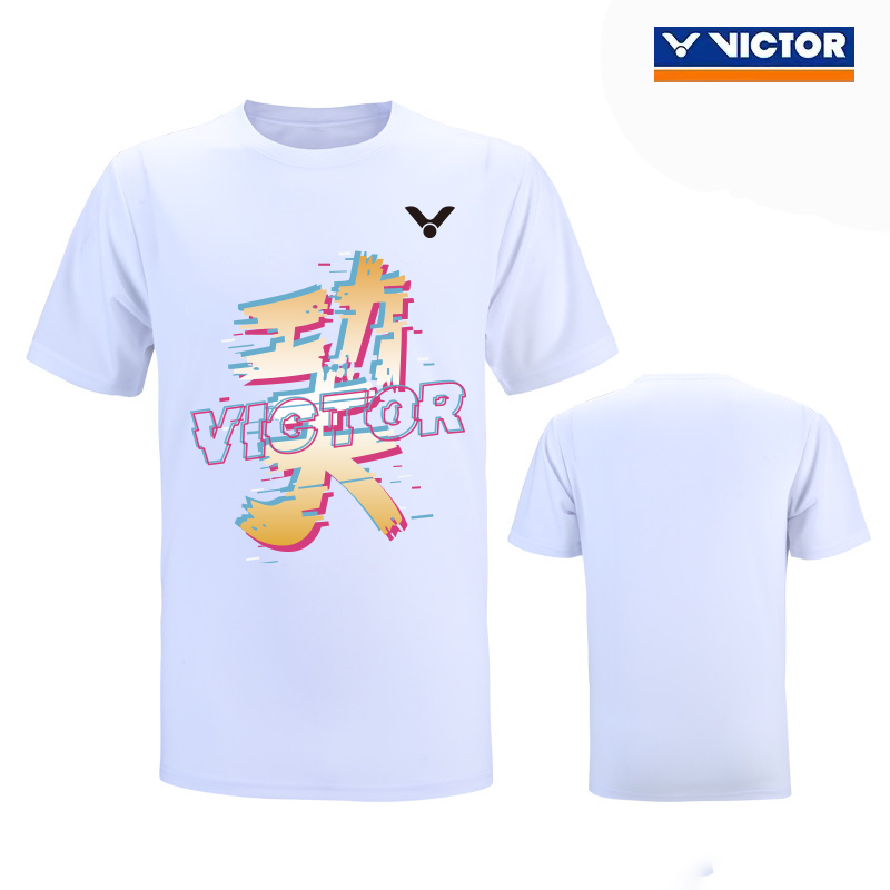 victor-ใหม่-เสื้อกีฬาแขนสั้น-ลายทีมแบดมินตัน-ระบายอากาศ-แห้งเร็ว-เหมาะกับฤดูร้อน-2023