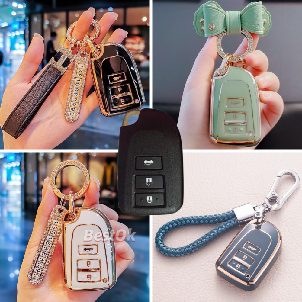 พร้อมส่ง-เคสกุญแจรีโมทรถยนต์-tpu-สีทอง-สําหรับ-toyota-vios-yaris-yaris-ativ-vios-2014-2022-vios-nam-2022-vios-nsp151