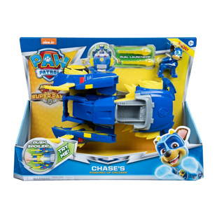 PAW Patrol, Mighty Pups Super PAWs Chase’s Powered up Transforming Vehicle Paw Patrol, Mighty Pups Super PAWs Chases Powered up ยานพาหนะแปลงร่าง